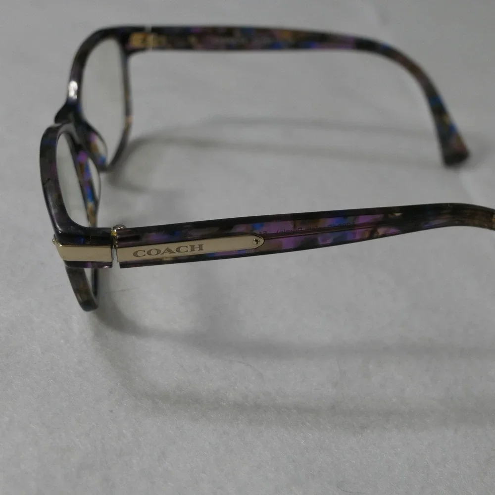 Coach Eyeglasses Frame HC6065-5288 Women's Confetti Purple Full Rim 51-17 135